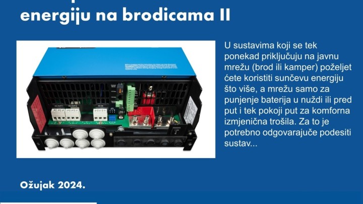 Kako prioritetno koristiti sunčevu energiju na brodicama