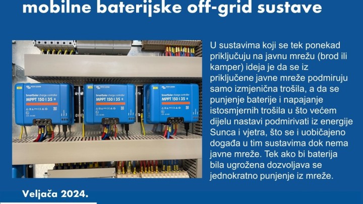 Solar and wind priority algoritam za mobilne baterijske off-grid sustave
