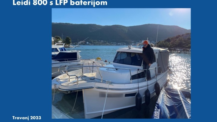 Rekonstrukcija sustava napajanja na brodici Leidi 800 s LFP baterijom (1)