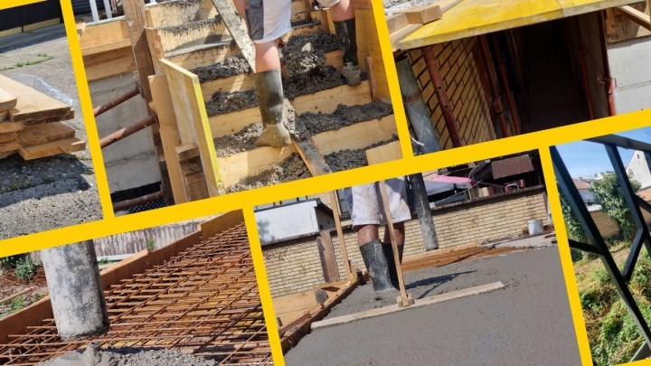 Totalna rekonstrukcija: Šalovanje produžetka terase, ništa bez 'doka' i beton pumpe