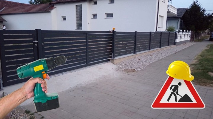 Inspiracija za sve: Mario sam bušio granit, složio ogradu, vrata i rasvjetu - i to nakon posla!