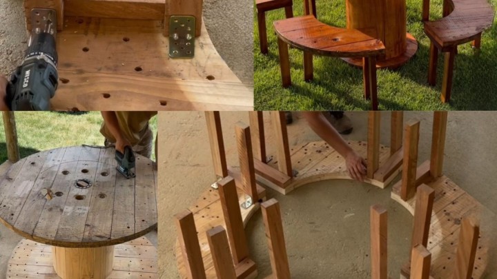 Vodič korak po korak: Stol i stolice za vrt od samo jednog koluta za kablove