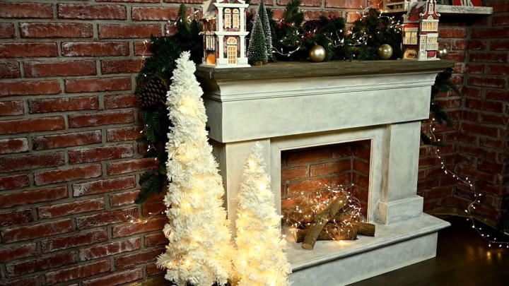 Kamin od stiropora: Savršena i jednostavna blagdanska dekoracija doma