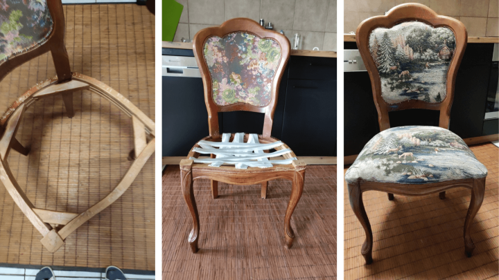 Foto: Dobila na poklon sjedalice stare 45 godina, samostalno ih nanovo tapecirala