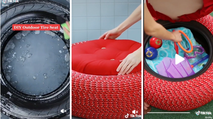 Znate li da od automobilske gume možete napraviti odličnu sjedalicu za terasu? Evo kako