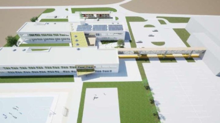 Ovo je moderna škola od 15 milijuna eura koja se gradi na sjeveru Hrvatske, imat će ostakljen 'most'