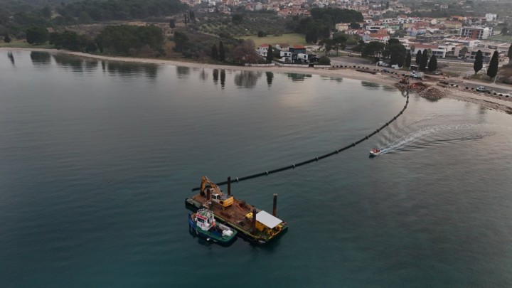 Ovo je polaganje podmorskog ispusta, milijunski mega zahvat u Istri