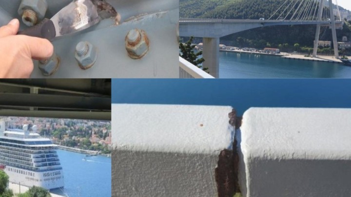 Tuđmanov most u Dubrovniku izjeda korozija, Hrvatske ceste raspisale veliku sanaciju