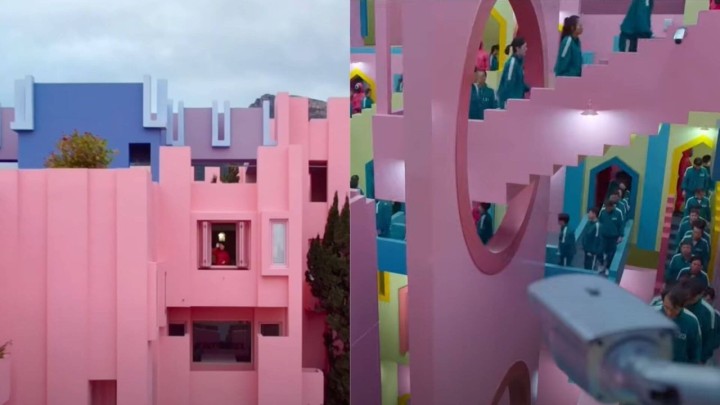 La Muralla Roja, stambeni blok u Španjolskoj koji je inspirirao stepenice popularne serije Squid Game