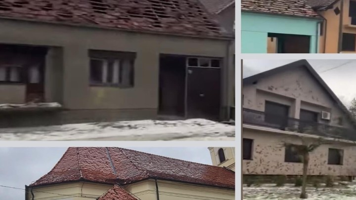 Krovovi teško nastradali nakon tuče u Bošnjacima: Procjena štete oko 5 milijuna eura