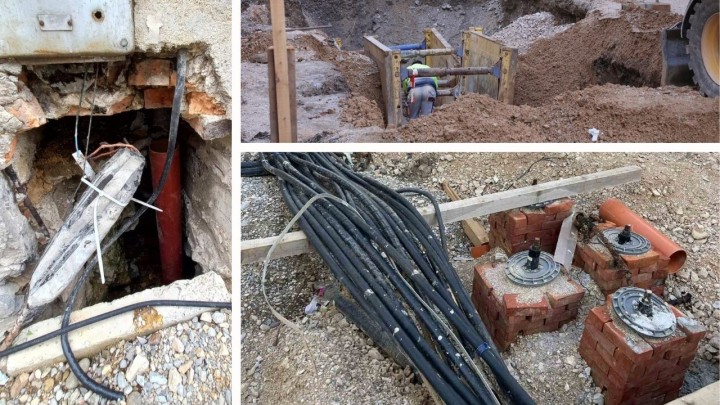 Galerija: Jeza u centru Karlovca, na gradilištu isprepletene instalacije i opći kaos