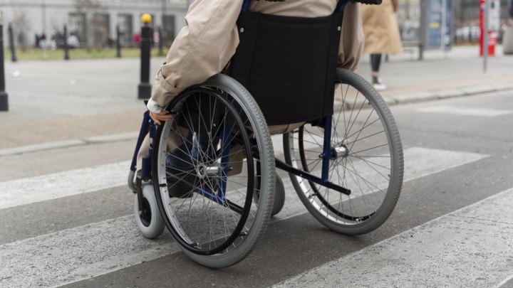 Sjajna gesta vozača kamiona: Zaustavio se i pomogao ženi u kolicima da prijeđe cestu