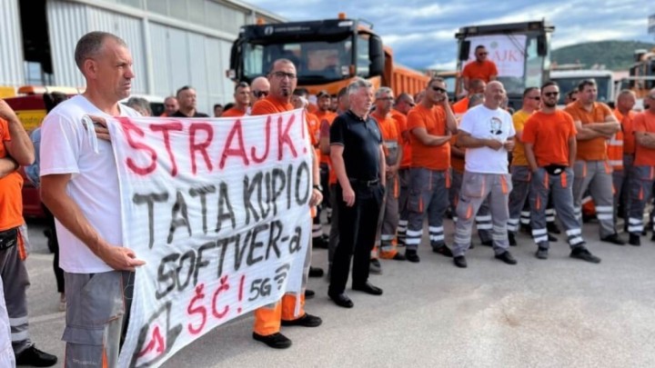 Štrajk radnika tvrtke Ceste Šibenik i dalje traje: Traže povećanje plaće od minimalno 15 posto