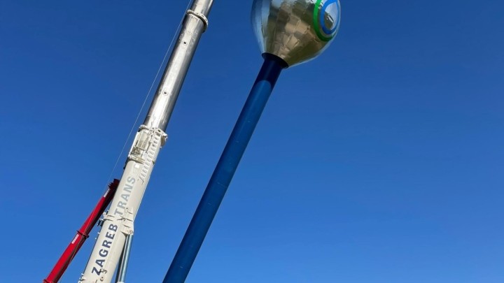 Podignut novi vodotoranj: Dio projekta vrijednog više od 700 milijuna kuna