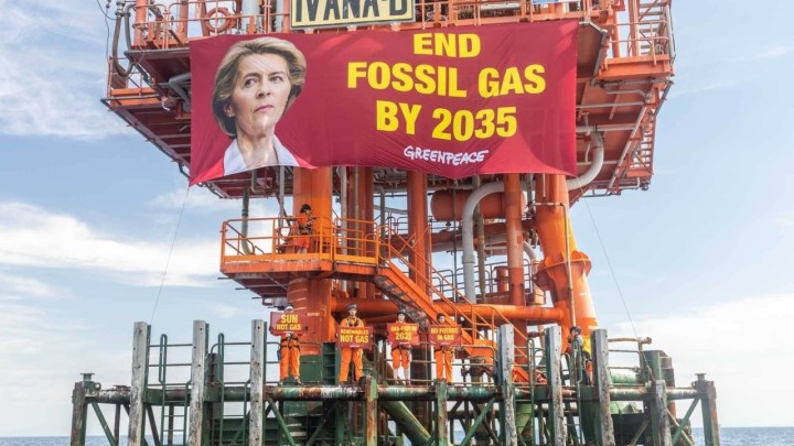 Aktivisti se popeli na plinsku platformu: Mirni prosvjed na sjeveru Jadranskog mora