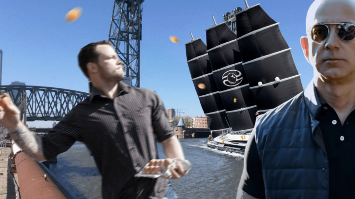 Stanovnici Rotterdama pozivaju na gađanje Bezosove superjahte trulim jajima