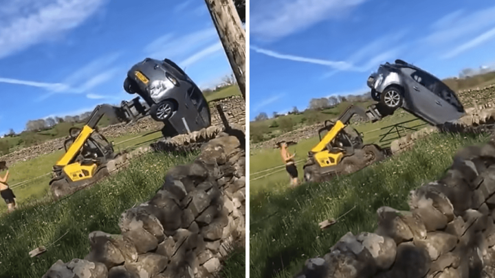 [VIDEO] Sjećate se farmera koji je utovarivačem uklonio tuđi auto sa svojeg posjeda? Oslobođen je svih optužbi