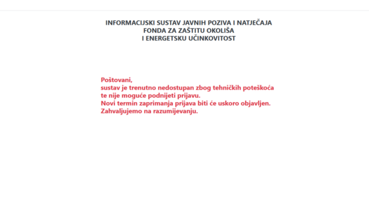 Pao sustav natječaja za energetsku obnovu kuća, odgođene prijave