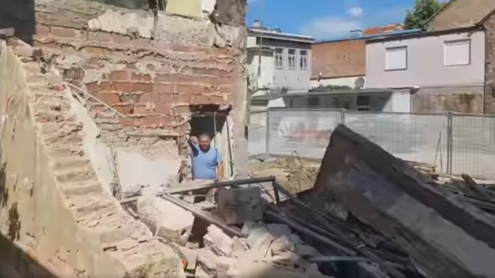 [VIDEO] Urušio se dio zgrade u samom centru Zagreba