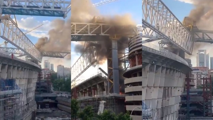 [VIDEO] Požar na stadionu madridskog Reala