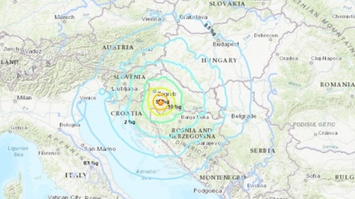 Istraživanje Geodetskog fakulteta, potres na Baniji uzrokovao velike pomake Zemljine kore