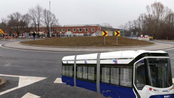 Završen novi rotor na ulazu u Osijeku, ima izlaz za novu tramvajsku remizu