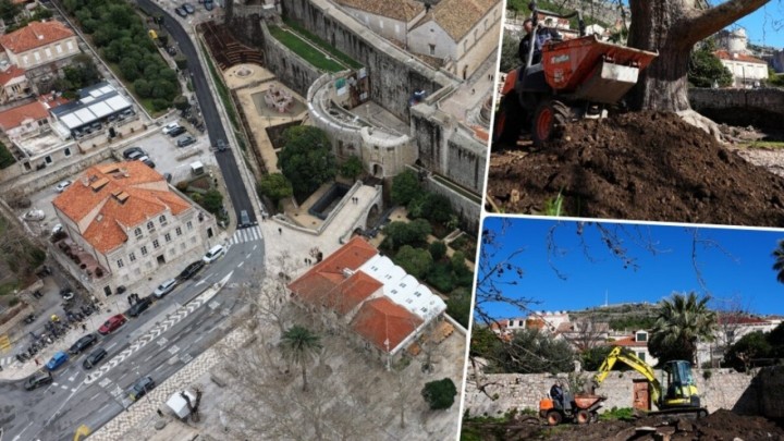 Bageri su ispod platane i ne staju: Dubrovački vrt iz 18. stoljeća za milijun eura postaje novi javni plato