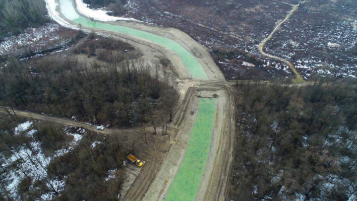 Galerija iz zraka: Velika rekonstrukcija rukavca Stare Drave na 40% izvedbe