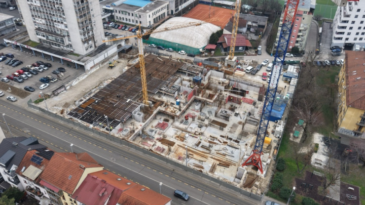 Gradilište iz zraka: Pokraj zagrebačke 'ljepotice' niče zgrada na 25.000 kvadrata, imat će preko 100 stanova