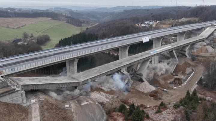 Video: Nijemci su detonirali gotovo 300 metara dug vijadukt na autocesti, ali niknut će nova konstrukcija
