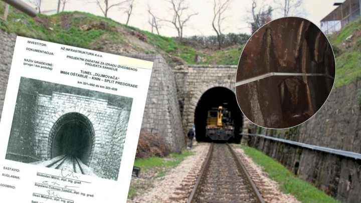 'Popravak' tunela na pruzi do Splita i Knina: Projekt sanacije iz 2013., a sad se mijenja rok posla