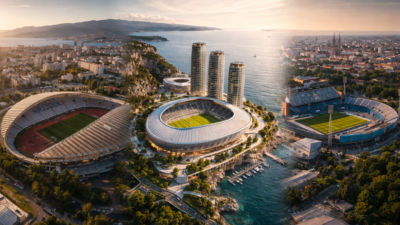 Pregled projekata najvećih hrvatskih stadiona: Pogled u budućnost Poljuda, Maksimira i Kantride