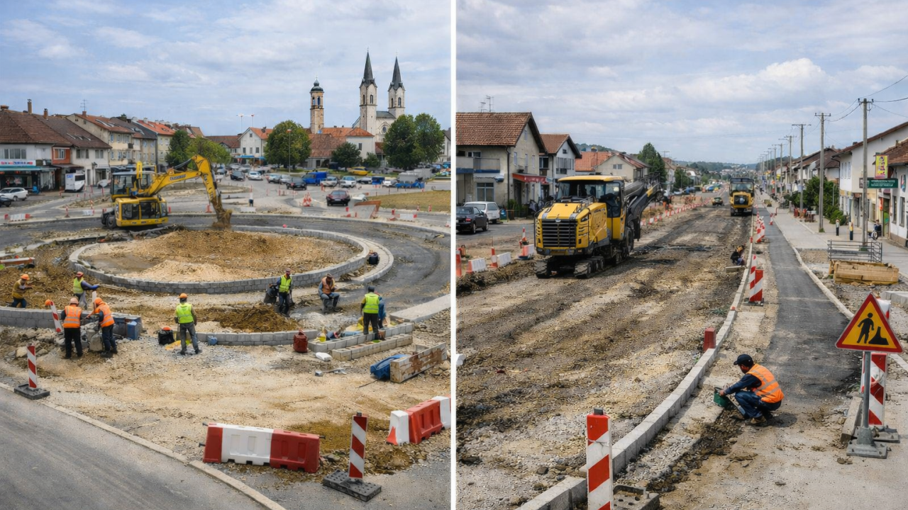 Dva velika projekta u dva slavonska grada: Rekonstruira se glavna gradska cesta, a stiže i novi rotor