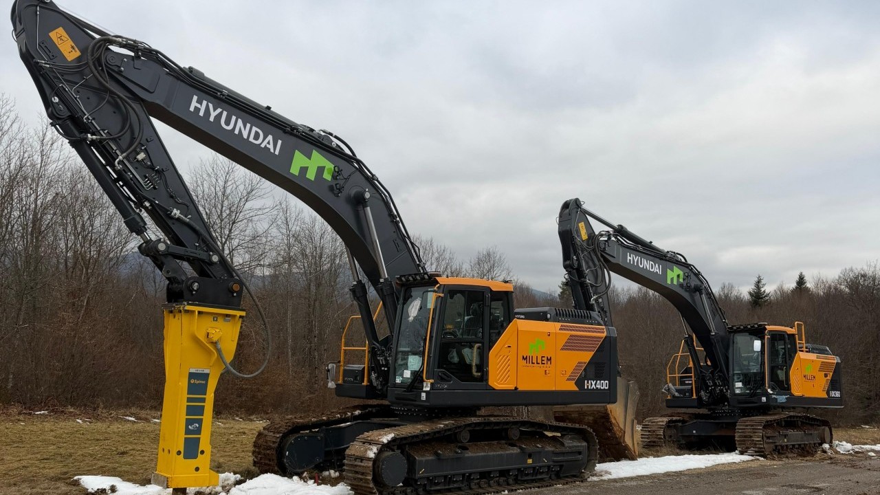 Moćni građevinski strojevi u kamenolomu: Ovako to rade bageri HX360L i HX400L