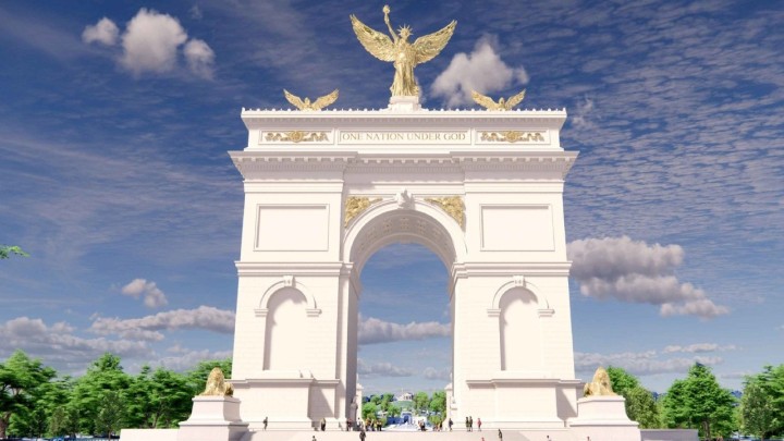 Trump želi graditi trijumfalni luk, bio bi dio mega kružnog toka i grandiozniji od pariškog