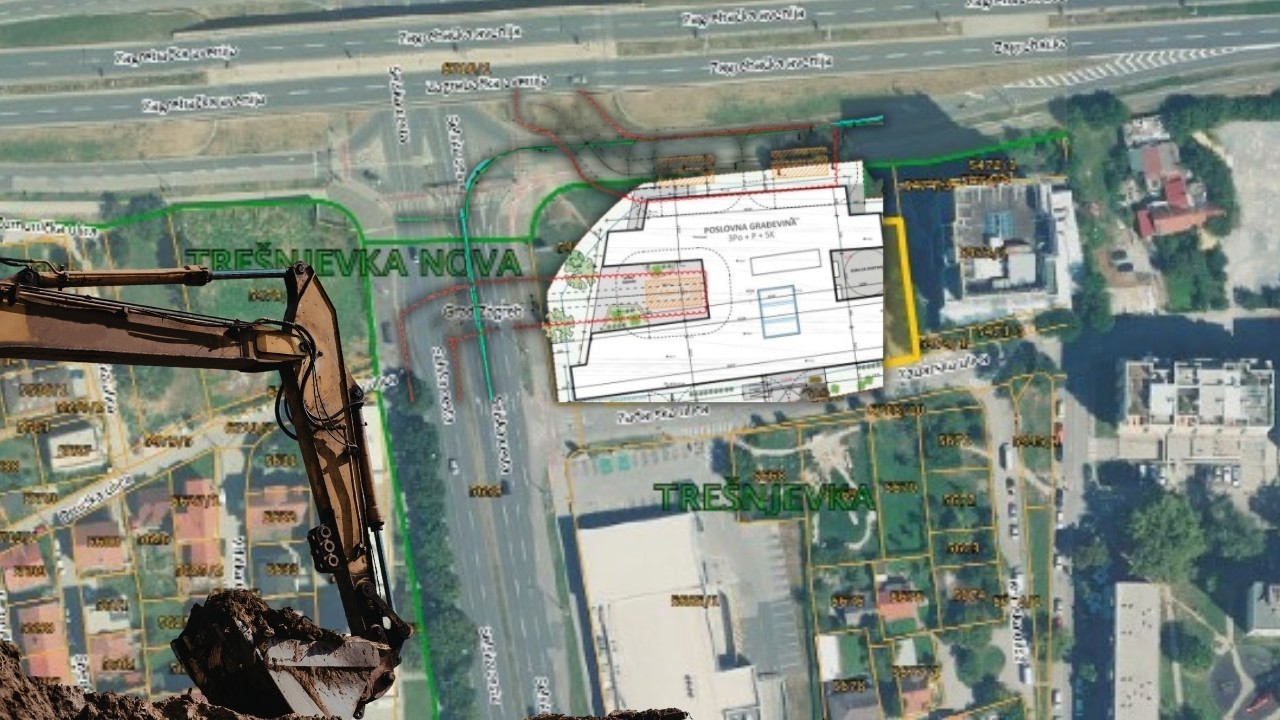 Na ovoj parceli od 3.500 četvornih metara gradit će se novo milijunsko sjedište Hrvatskih cesta