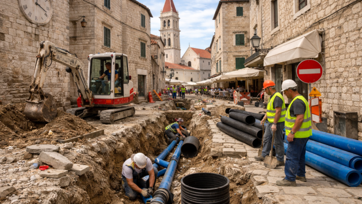 Bez vibracija i 'drndanja': Ovako će se CIPP metodom obnoviti cjevovod u staroj dalmatinskoj jezgri