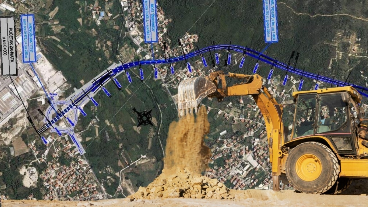 Gradi se akvadukt na novoj brzoj cesti, bit će dug 40 metara i smanjiti troškove