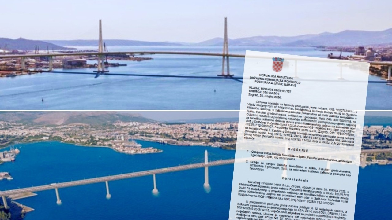 Fakultet se grozi novog Kaštelanskog mosta: 'Štrkljaste strukture bezuspješno pokušavaju poniziti Marjan'