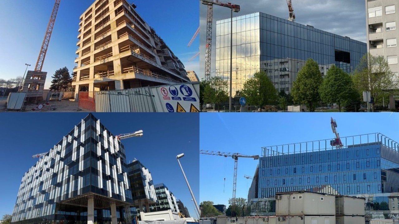 Ovo su četiri staklene zgrade koje mijenjaju Zagreb: Sve bi trebale biti završene već ove godine