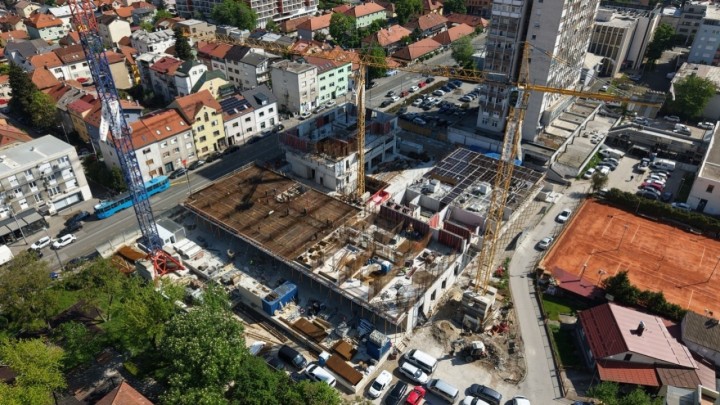 Galerija gradilišta: Uz simbol Trešnjevke na 25.000 kvadrata raste zgrada od 100 stanova