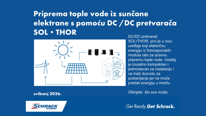Priprema tople vode iz sunčane elektrane