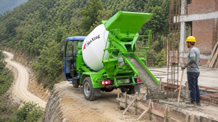 Mikser za svježi beton na tri kotača: Mališan koji 1,5 kubika materijala vozi tamo gdje kamion ne može