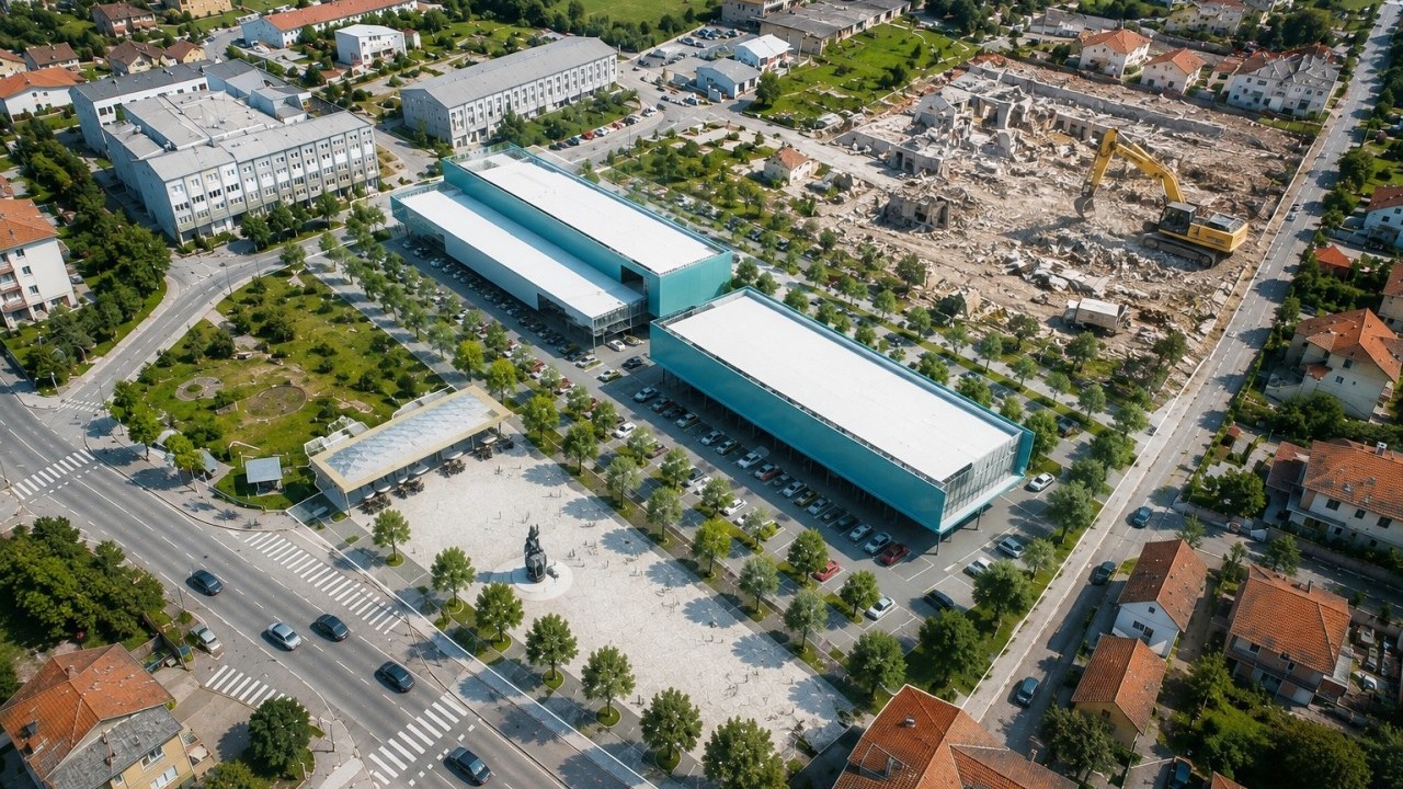 Gradić u dalmatinskom zaleđu ruši tvornicu i gradi trgovački centar, za 7 milijuna eura preko 4.000 kvadrata