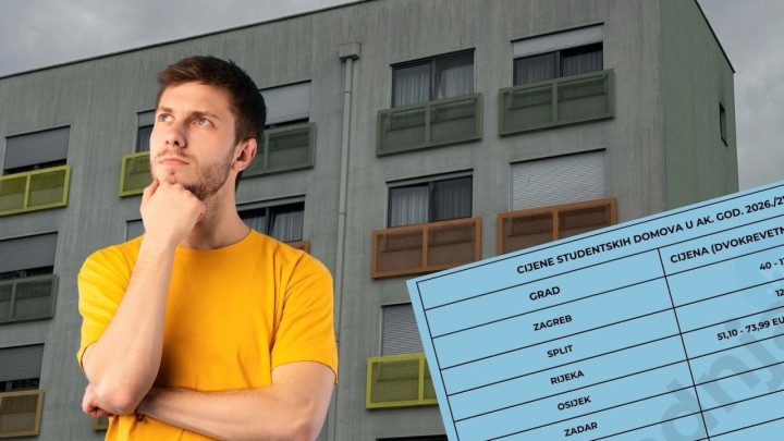 Ovo su nove cijene studentskih domova u svih devet sveučilišnih gradova