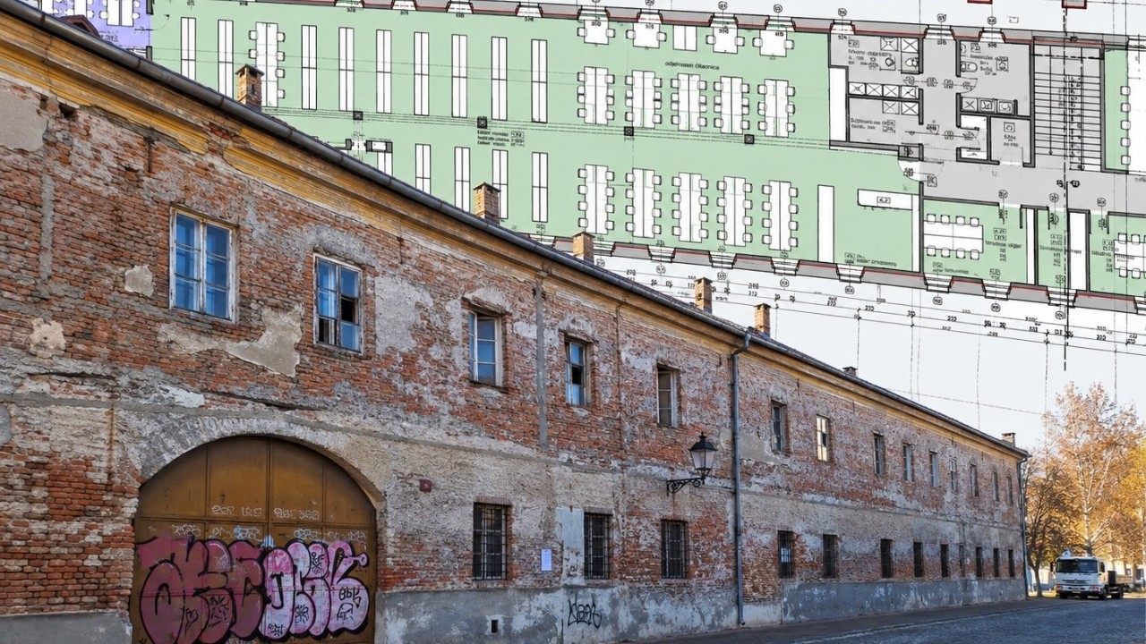 Stigli milijuni za novu knjižnicu u 300 godina staroj vojarni: Bauštela od 3.000 m² u zgradi iz 1721. godine