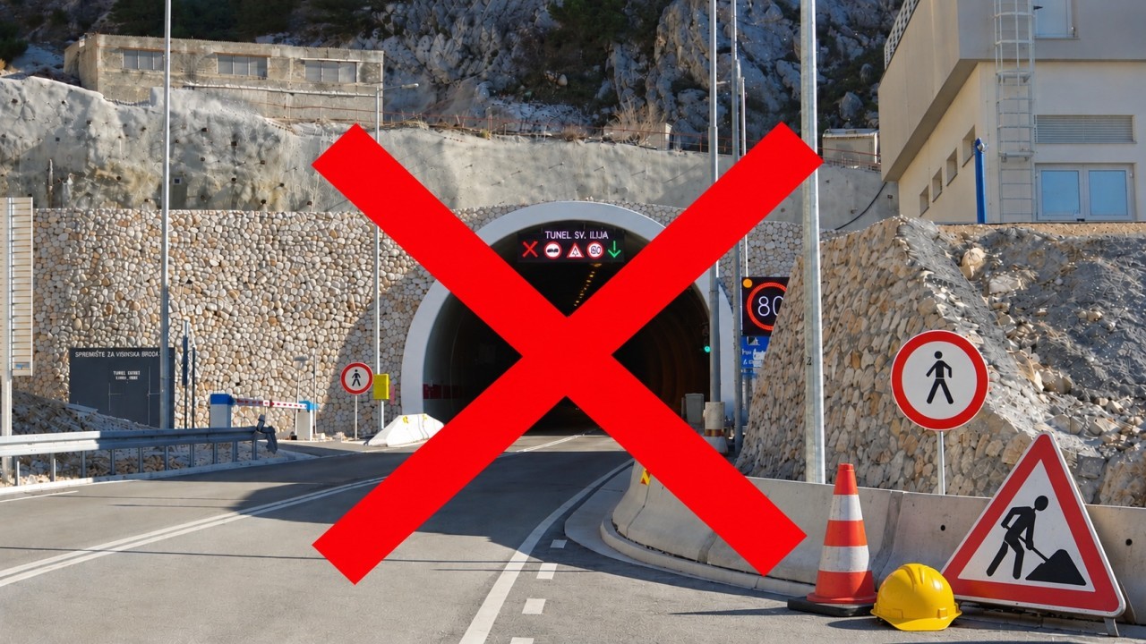 Zatvara se tunel prema Jadranu na 90 dana, stižu bauštelci! Ovo su obilazni pravci od 18. listopada