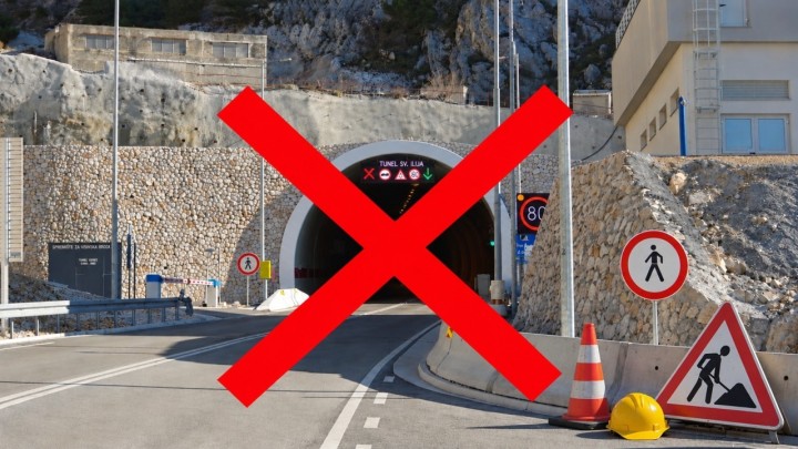 Zatvara se tunel prema Jadranu na 90 dana, stižu bauštelci! Ovo su obilazni pravci od 18. listopada